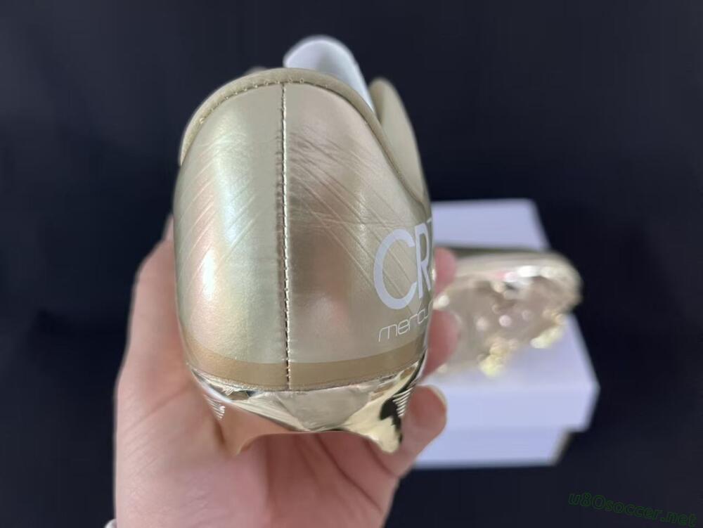 Men's Nike Air Zoom Mercurial Vapor Superfly 1 CR7 2026 World Cup FG Football Boots - Gold/Metallic Gold/White