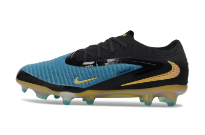Unisex Nike Phantom 6 Elite Low FG Football Boots - Blue/Electric Blue/Gold