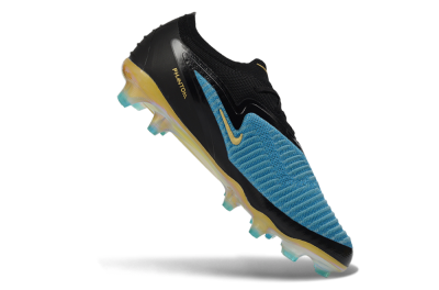 Unisex Nike Phantom 6 Elite Low FG Football Boots - Blue/Electric Blue/Gold