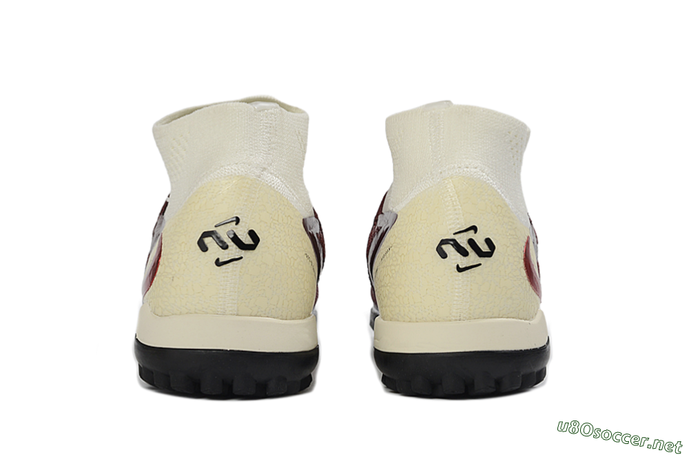 Unisex Nike Phantom 6 Elite High TF Football Shoes - Maroon/Sand/Crimson 5