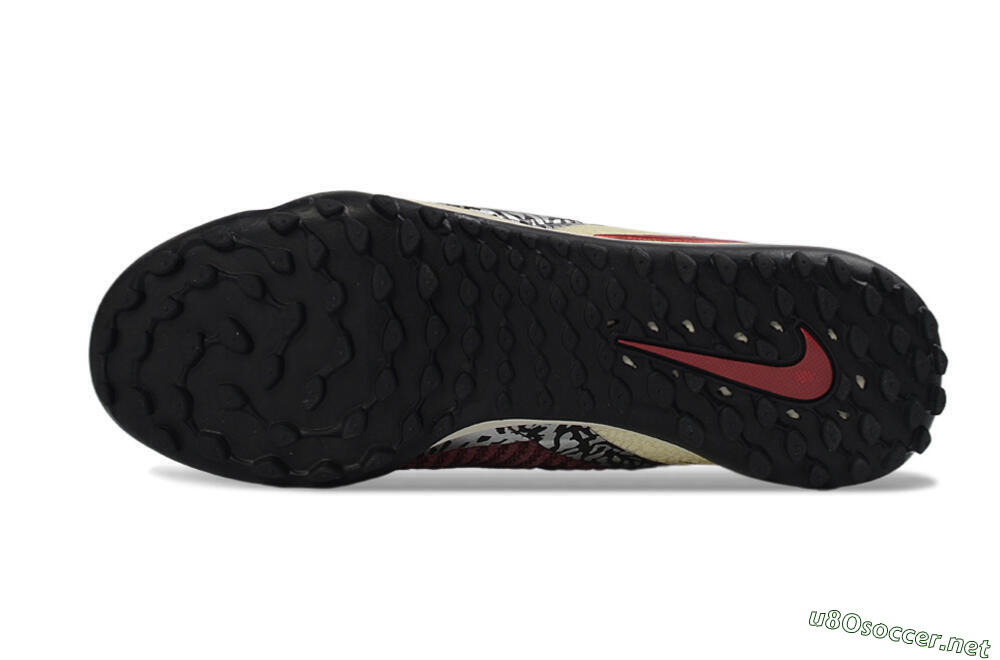 Unisex Nike Phantom 6 Elite Low TF Football Shoes - Maroon/Crimson Red/Classic White 7