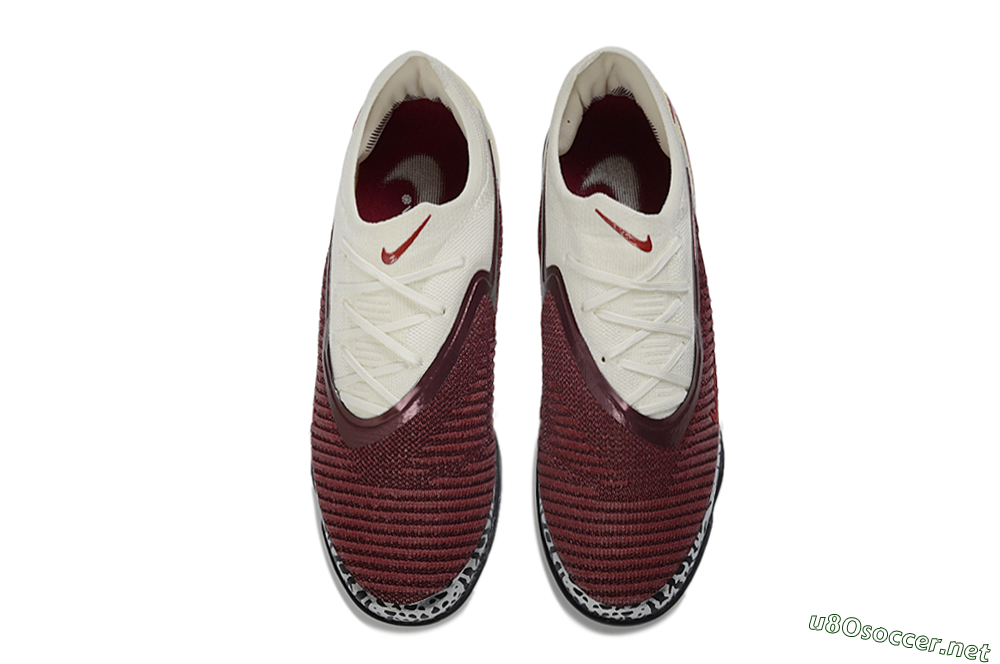 Unisex Nike Phantom 6 Elite Low FG Football Boots - Red/Cream/Black 4