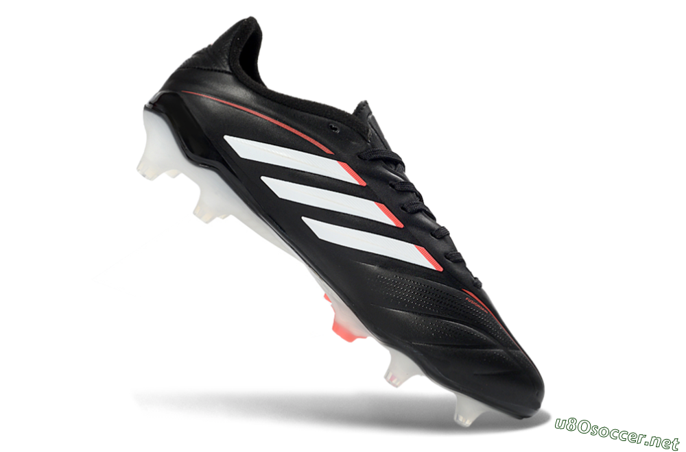 Men's Adidas Copa Pure 3 FG Football Boots - Black/Vibrant Red/Frosted White 4