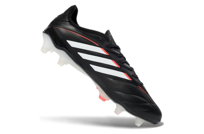 Men's Adidas Copa Pure 3 FG Football Boots - Black/Vibrant Red/Frosted White