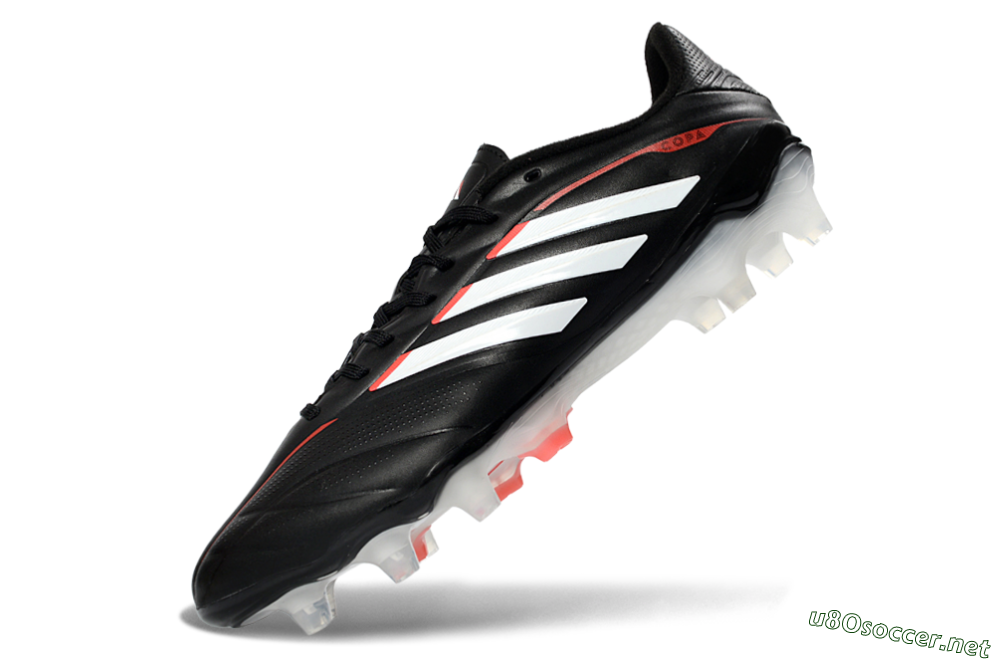 Men's Adidas Copa Pure 3 FG Football Boots - Black/Vibrant Red/Frosted White 5
