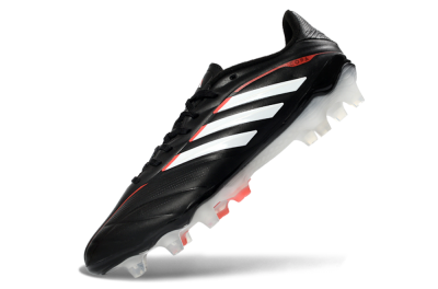 Men's Adidas Copa Pure 3 FG Football Boots - Black/Vibrant Red/Frosted White