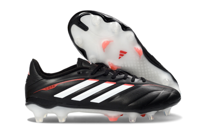 Men's Adidas Copa Pure 3 FG Football Boots - Black/Vibrant Red/Frosted White