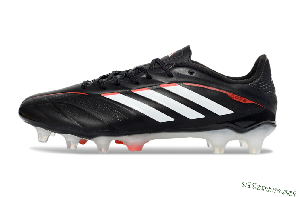 Men's Adidas Copa Pure 3 FG Football Boots - Black/Vibrant Red/Frosted White 0