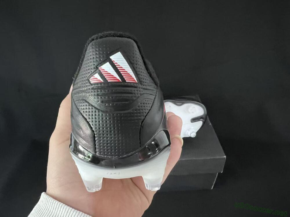 Men's Adidas Copa Pure 3 FG Football Boots - Black/Vibrant Red/Frosted White