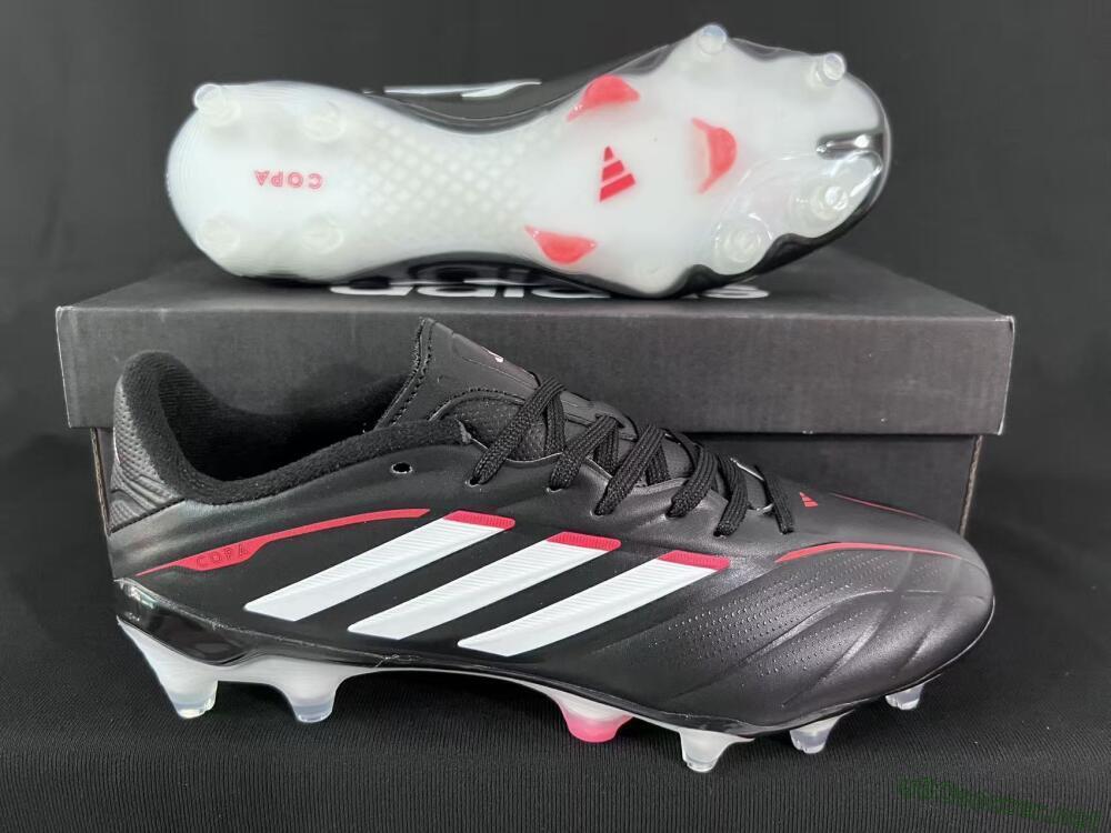 Men's Adidas Copa Pure 3 FG Football Boots - Black/Vibrant Red/Frosted White