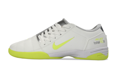 Men's Nike Total 90 III IC Football Shoes - White/Neon Yellow/Metallic Silver