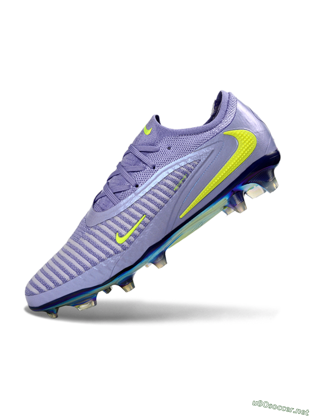 Unisex Nike Phantom 6 Elite Low FG Football Boots - Purple/Neon Lime/Silver 5