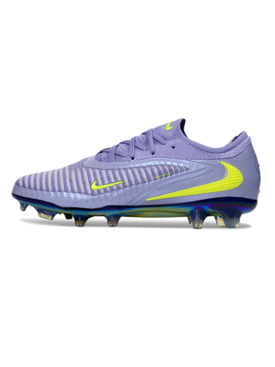 Unisex Nike Phantom 6 Elite Low FG Football Boots - Purple/Neon Lime/Silver