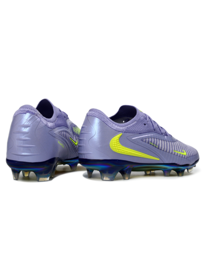 Unisex Nike Phantom 6 Elite Low FG Football Boots - Purple/Neon Lime/Silver