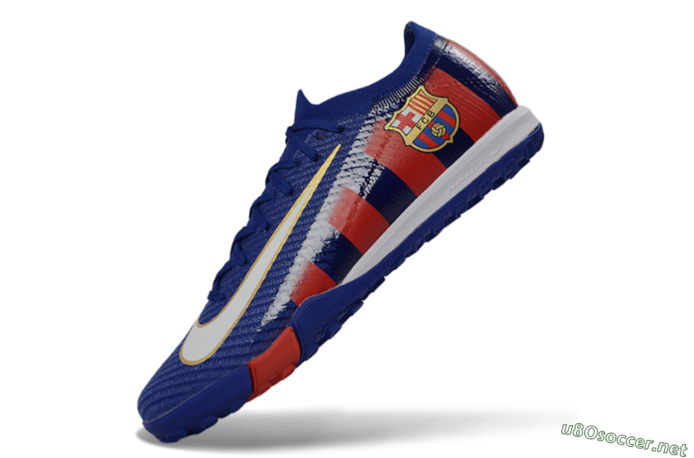 Unisex Nike Air Zoom Mercurial Vapor 16 Elite TF Football Boots - Blue/Crimson Red/Night Sky 5