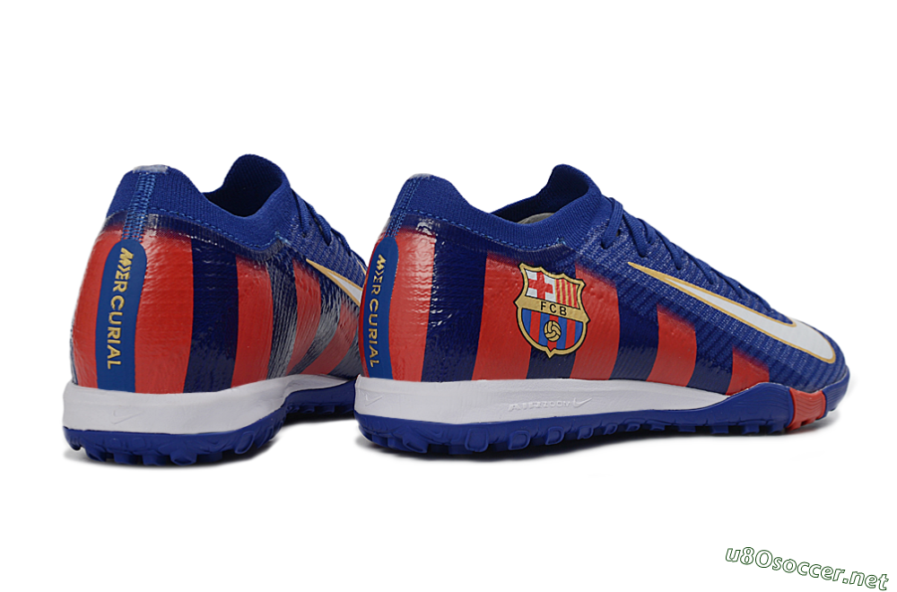 Unisex Nike Air Zoom Mercurial Vapor 16 Elite TF Football Boots - Blue/Crimson Red/Night Sky 6