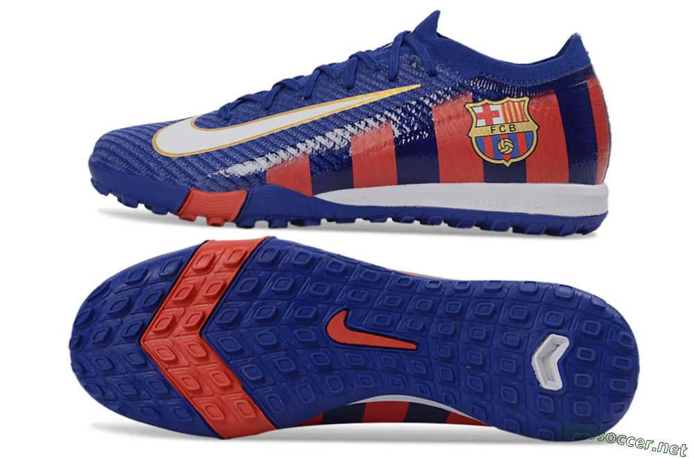 Unisex Nike Air Zoom Mercurial Vapor 16 Elite TF Football Boots - Blue/Crimson Red/Night Sky 1