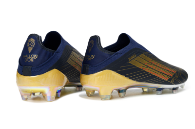 Unisex Dembélé x Adidas F50 Elite Laceless FG Football Boots - Navy/Gold/Red