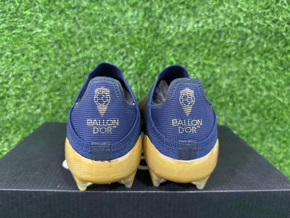 Unisex Dembélé x Adidas F50 Elite Laceless FG Football Boots - Navy/Gold/Red