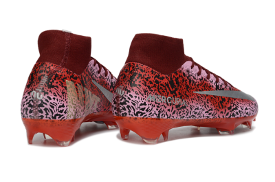 Unisex Nike Air Zoom Mercurial Superfly 10 Elite FG Football Boots - Pink/Crimson Red/Black