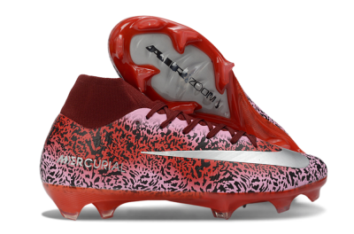 Unisex Nike Air Zoom Mercurial Superfly 10 Elite FG Football Boots - Pink/Crimson Red/Black