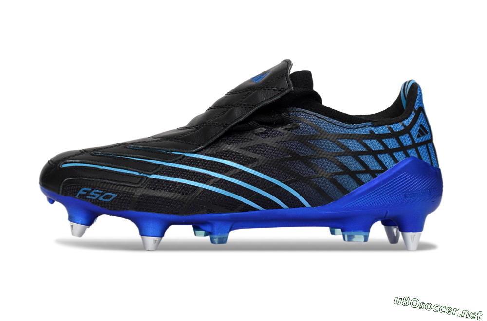 Unisex Adidas F50 Spider Elite SG Football Boots - Black/Electric Blue/Graphite 0