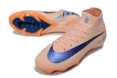 Unisex Nike Air Zoom Mercurial Superfly 10 Elite FG Football Boots - Peach/Coral Breeze/Deep Ocean