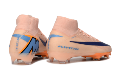 Unisex Nike Air Zoom Mercurial Superfly 10 Elite FG Football Boots - Peach/Coral Breeze/Deep Ocean