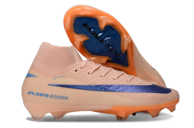 Unisex Nike Air Zoom Mercurial Superfly 10 Elite FG Football Boots - Peach/Coral Breeze/Deep Ocean