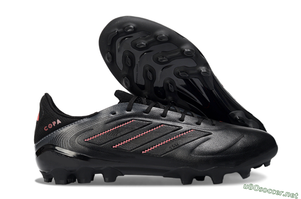 Men's Adidas Copa Pure 3 FG Football Boots - Black/Crimson Red/Graphite Gray 2