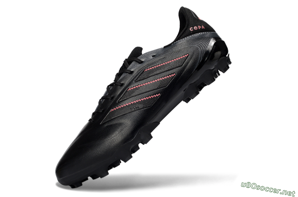 Men's Adidas Copa Pure 3 FG Football Boots - Black/Crimson Red/Graphite Gray 5