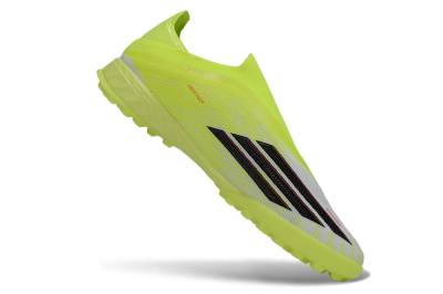 Men's Adidas F50 Pro Laceless TF Football Shoes - Yellow/Electric Yellow/Grey Black