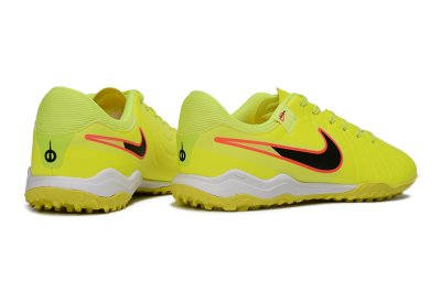 Men's Nike Tiempo Legend 10 Academy TF Football Shoes - Yellow/Electric Green/Hot Pink