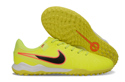 Men's Nike Tiempo Legend 10 Academy TF Football Shoes - Yellow/Electric Green/Hot Pink