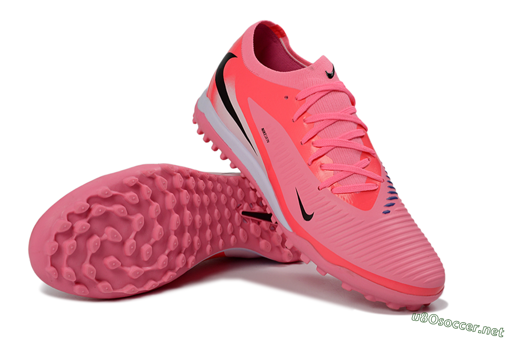 Unisex Nike Phantom 6 Elite Low TF Football Shoes - Pink/Neon Pink/Black 3