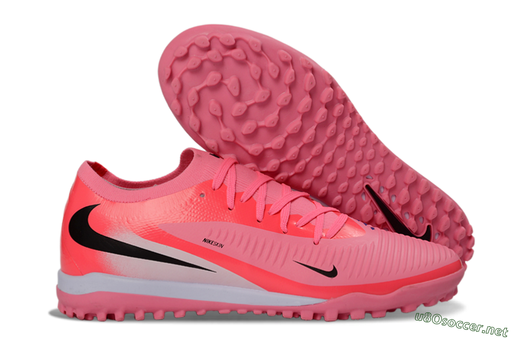 Unisex Nike Phantom 6 Elite Low TF Football Shoes - Pink/Neon Pink/Black 2