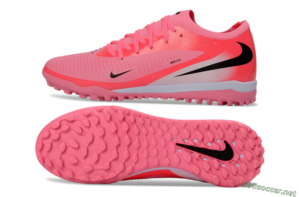Unisex Nike Phantom 6 Elite Low TF Football Shoes - Pink/Neon Pink/Black 1