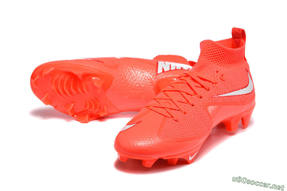 Men's Nike Magista Obra FG Football Boots - Red/Flame Red/Highlighter Red 3