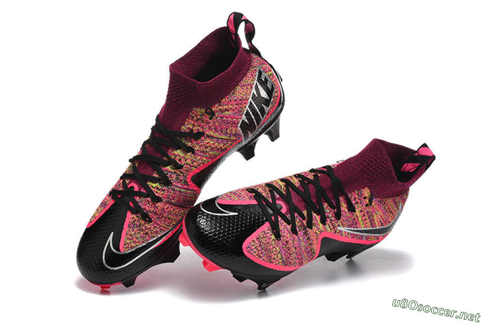 Men's Nike Magista Obra FG Football Boots - Black/Bright Pink/Crimson Red 6