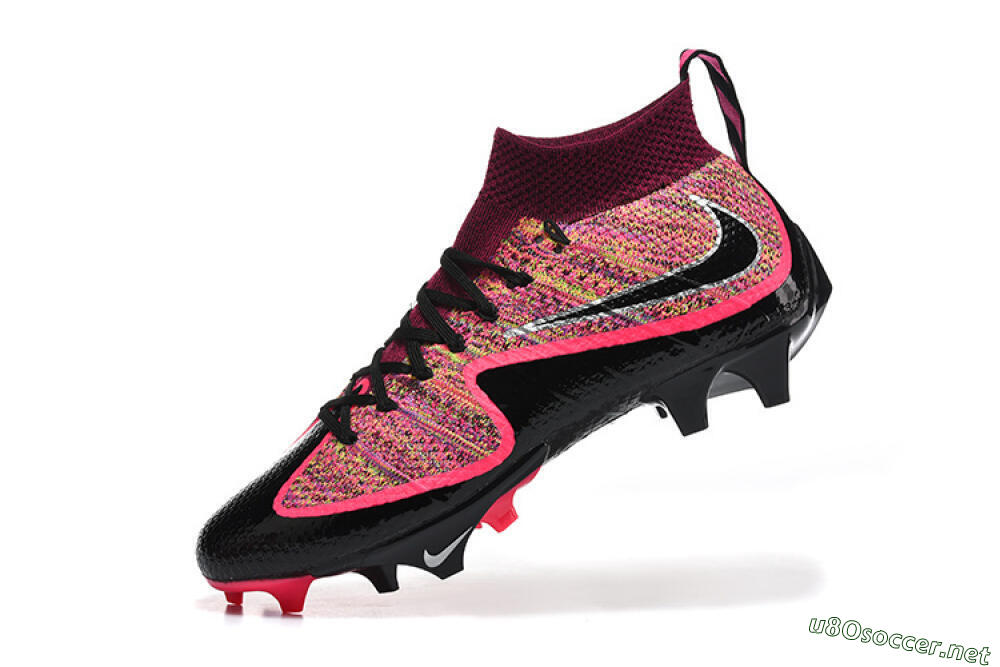 Men's Nike Magista Obra FG Football Boots - Black/Bright Pink/Crimson Red 8