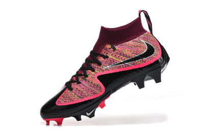 Men's Nike Magista Obra FG Football Boots - Black/Bright Pink/Crimson Red
