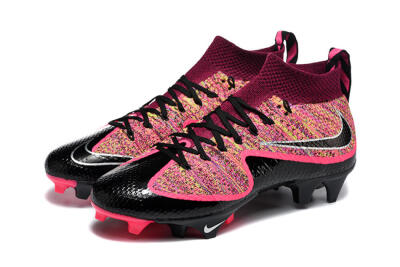 Men's Nike Magista Obra FG Football Boots - Black/Bright Pink/Crimson Red
