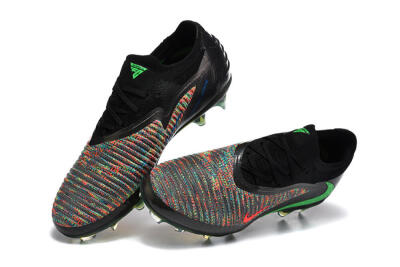 Unisex Nike Phantom 6 Elite High FG Football Boots - Black/Electric Green/Red Blaze