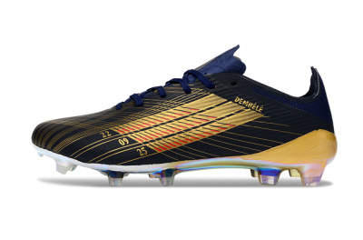 Unisex Dembélé x Adidas F50 Elite FG Football Boots - Navy/Gold Rush/Shimmering Ocean