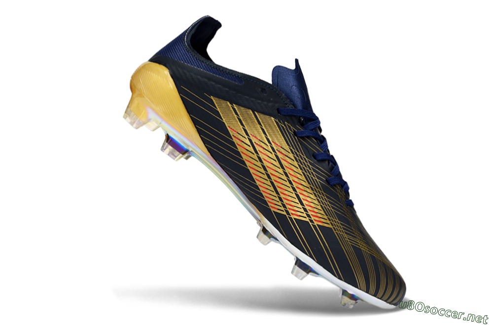 Unisex Dembélé x Adidas F50 Elite FG Football Boots - Navy/Gold Rush/Shimmering Ocean 5