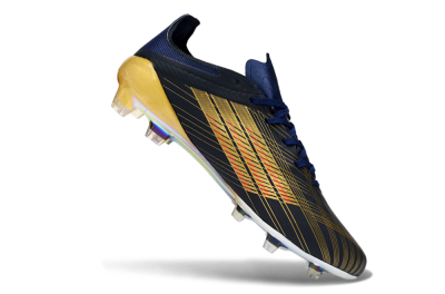 Unisex Dembélé x Adidas F50 Elite FG Football Boots - Navy/Gold Rush/Shimmering Ocean
