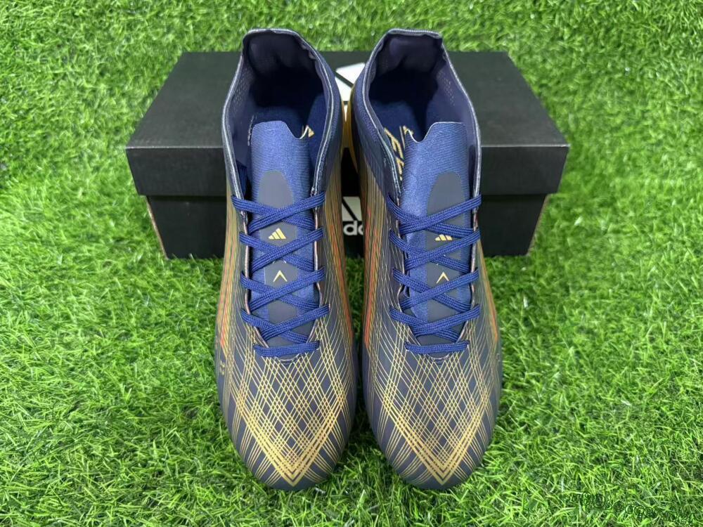 Unisex Dembélé x Adidas F50 Elite FG Football Boots - Navy/Gold Rush/Shimmering Ocean