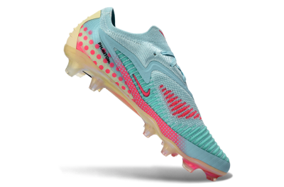 Unisex Nike Phantom 6 Elite Low FG Football Boots - Aqua/Coral Pink/Soft Mint