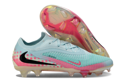 Unisex Nike Phantom 6 Elite Low FG Football Boots - Aqua/Coral Pink/Soft Mint