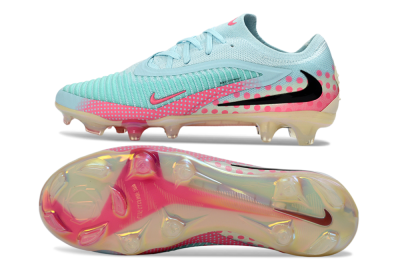 Unisex Nike Phantom 6 Elite Low FG Football Boots - Aqua/Coral Pink/Soft Mint